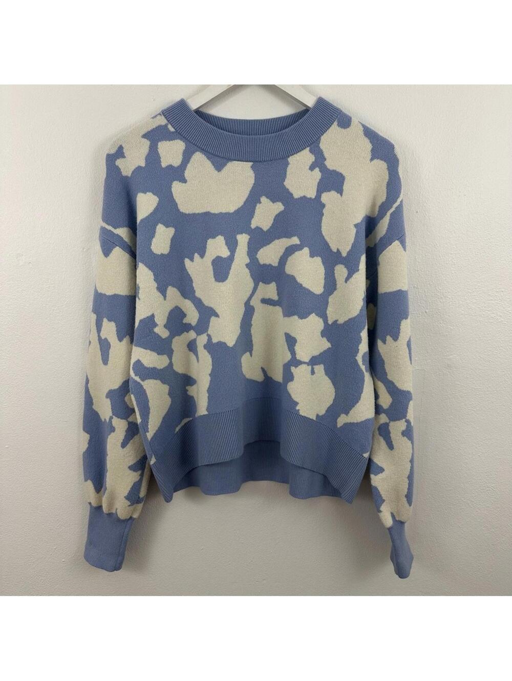 Halogen Women's Patterned Pullover Sweater Size M